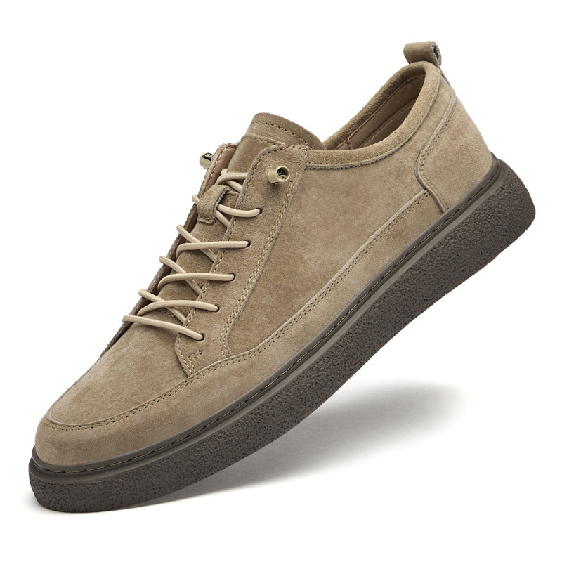Men's Pigskin Breathable Korean Style Trendy Stylish Sneakers