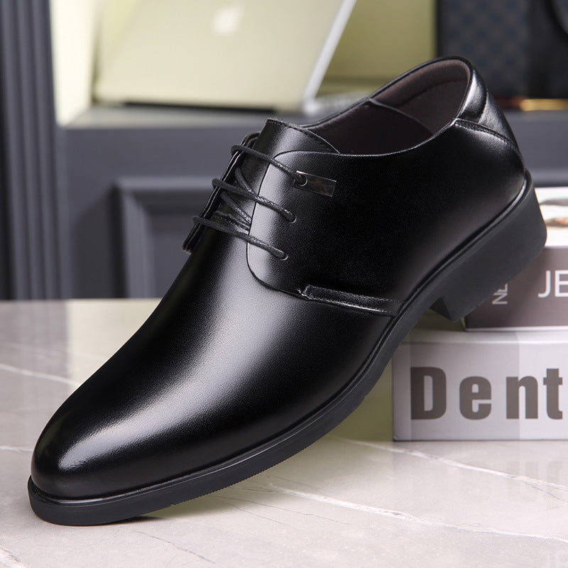 Formal Wear Four Hidden Large Size Men's Business Leather Shoes