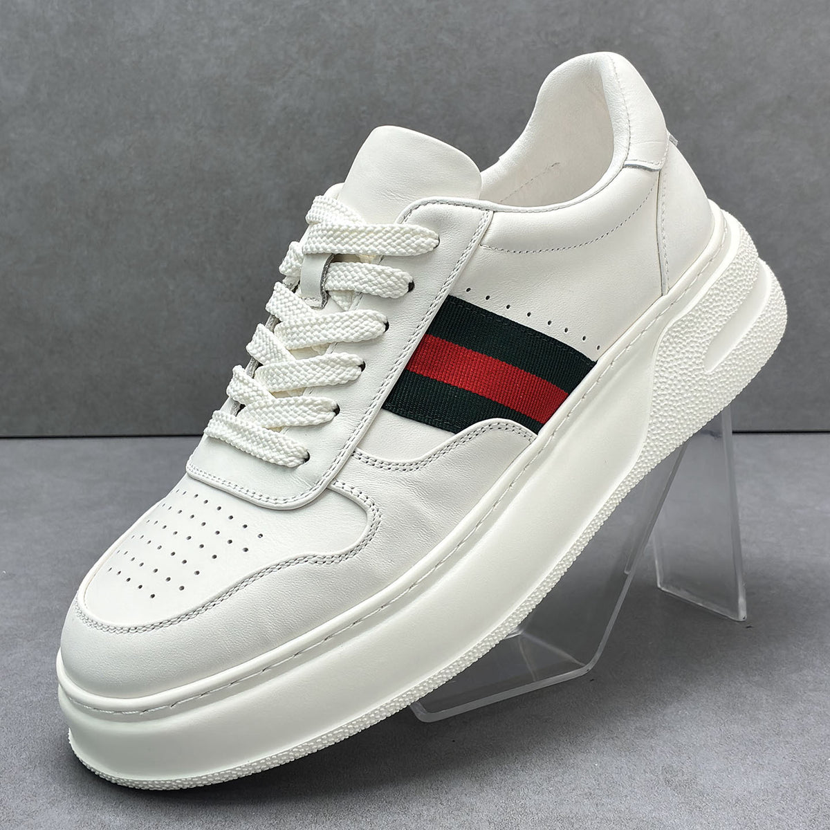 Men's Cowhide Easy Wear Lightweight Platform Fashion Spring Sneakers