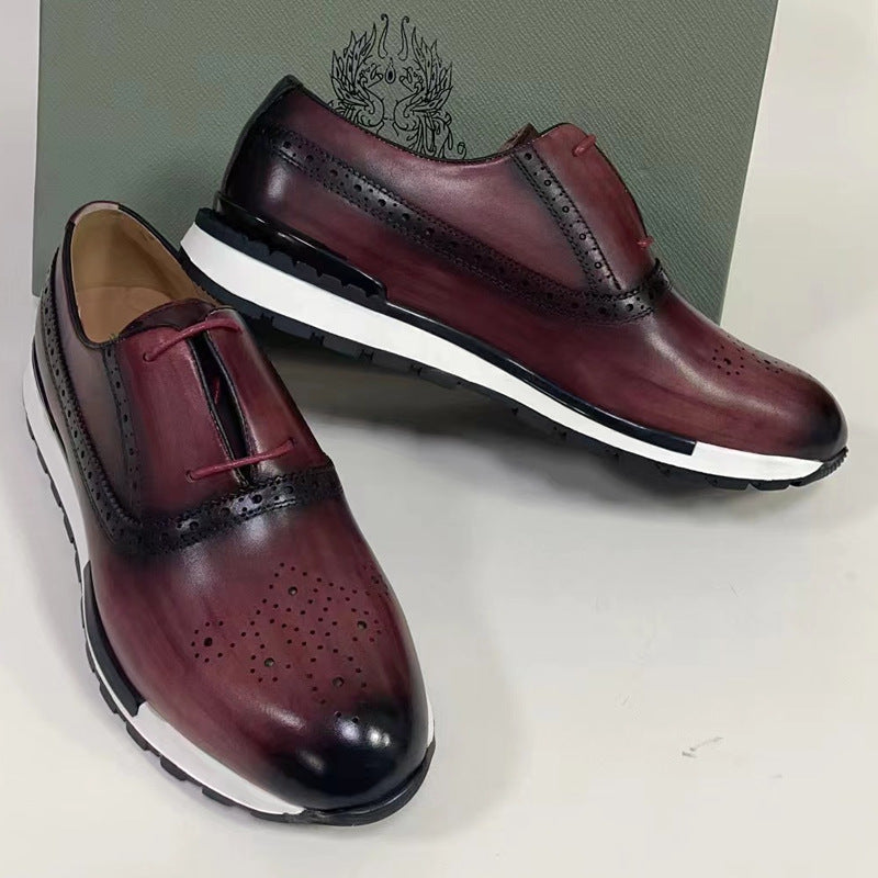 Men's Retro Fashion Genuine England Style Pumps Casual Shoes