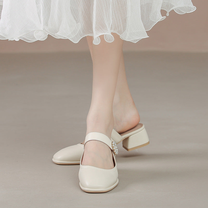 Women's Travel Outdoor Live Broadcast Closed Toe Heels