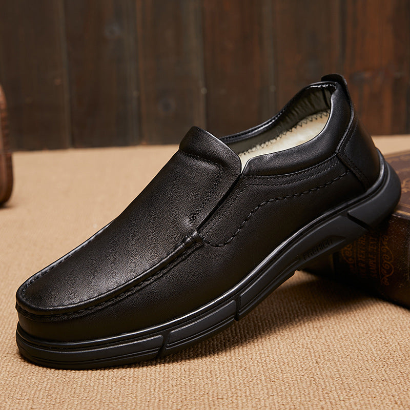 Men's Real Wool Soft Genuine Slip-on Warm Casual Shoes