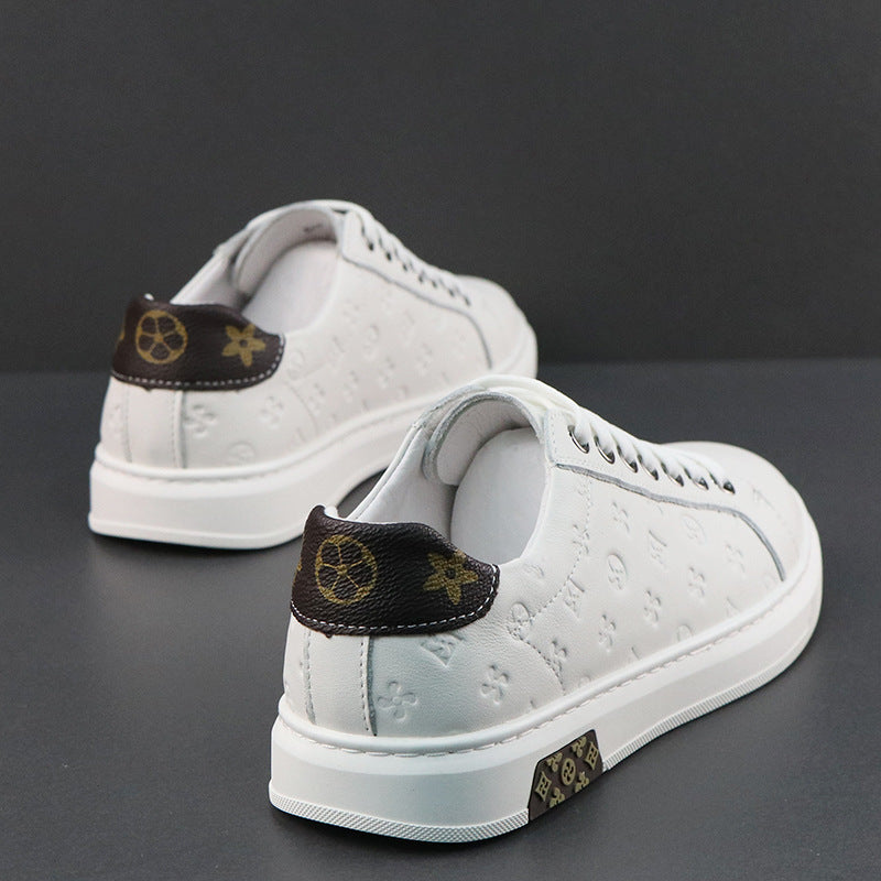 Men's Summer Trendy Easy Wear Genuine Cowhide Sneakers
