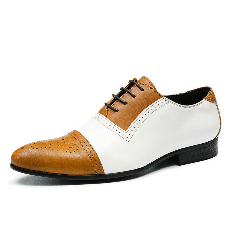 Men's Suit Business Formal Wear Genuine Studio Leather Shoes