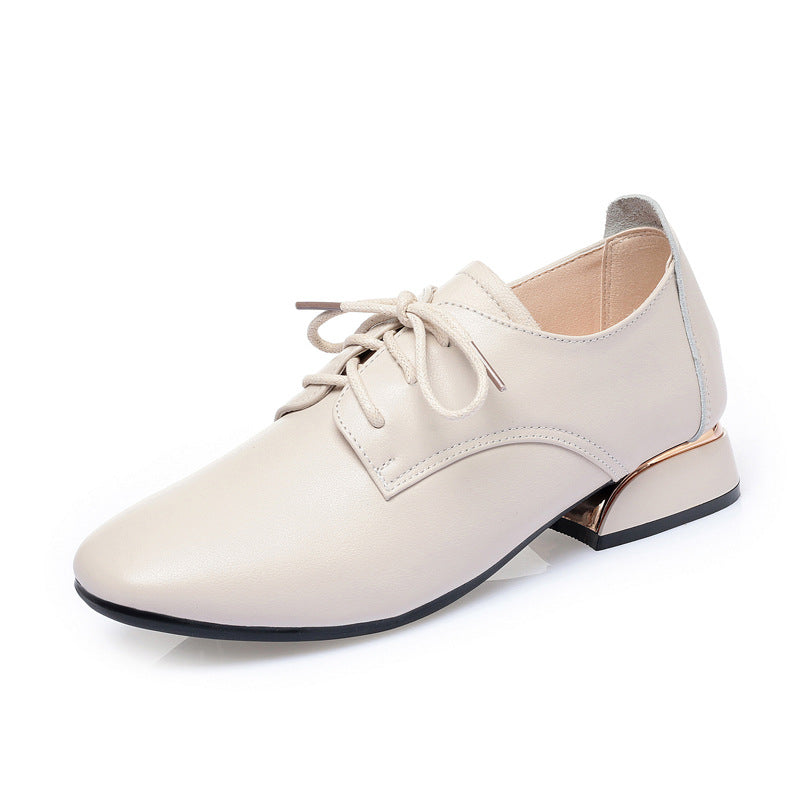 Women's Chunky Spring Round Toe Mid Soft Women's Shoes
