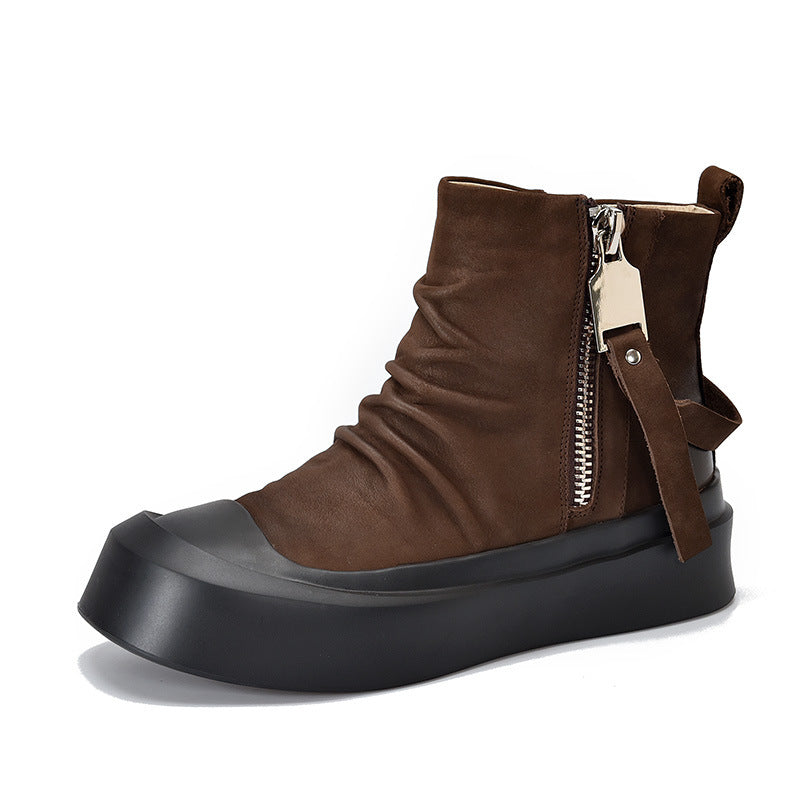 Activity Price Booties Handmade Single Pleated Boots