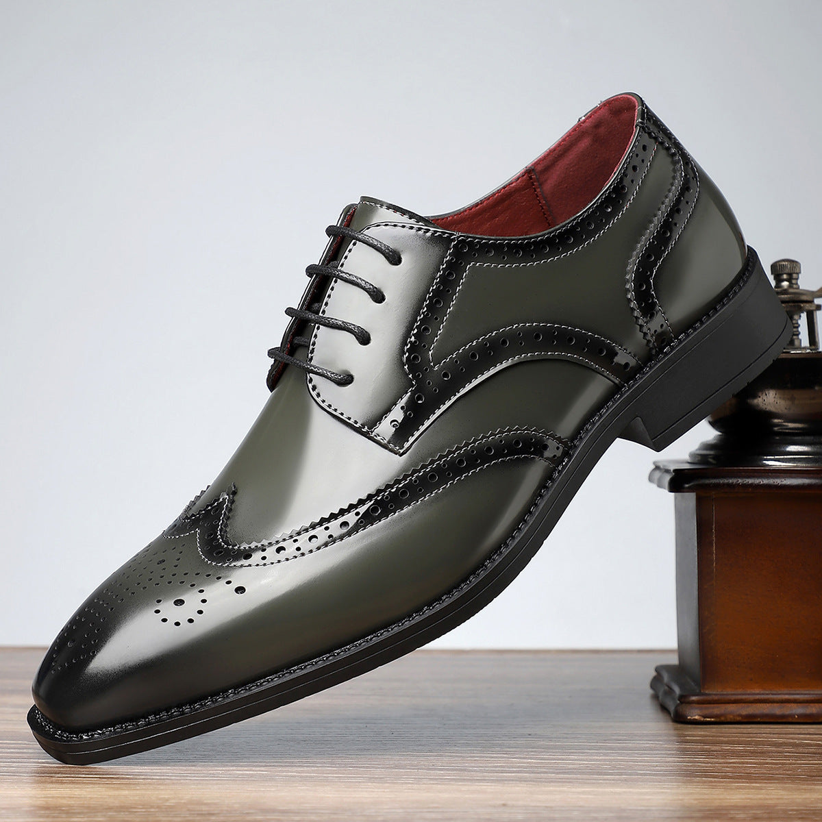 Men's Formal Trendy Fashion Retro British Style Men's Business Leather Shoes