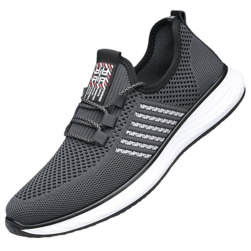 Men's Summer Breathable Black Mesh Travel Leisure Casual Shoes