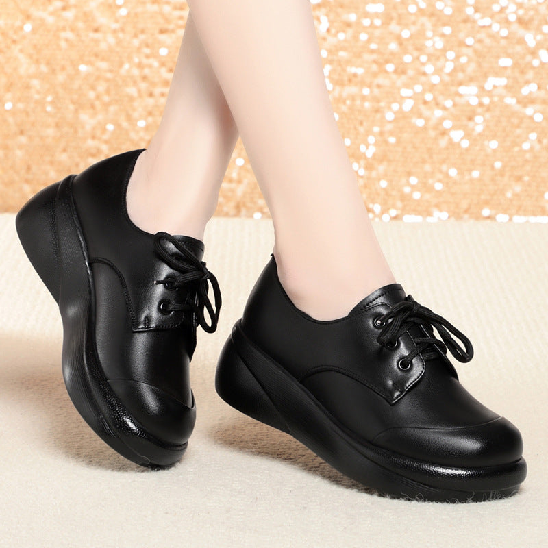 Women's Spring Wedge Small Single-layer First Layer Women's Shoes