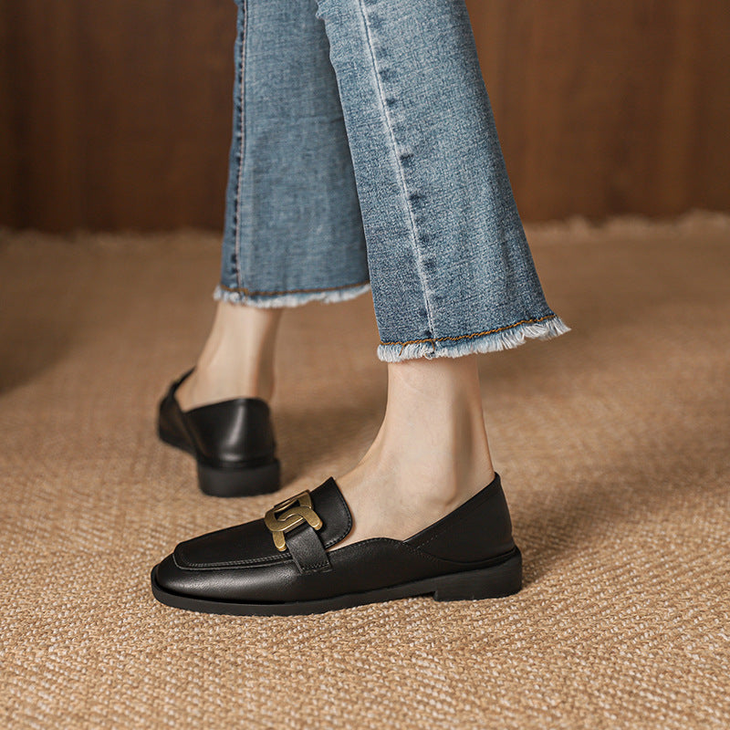 Women's Flat Spring Authentic British Style Pumps Casual Shoes