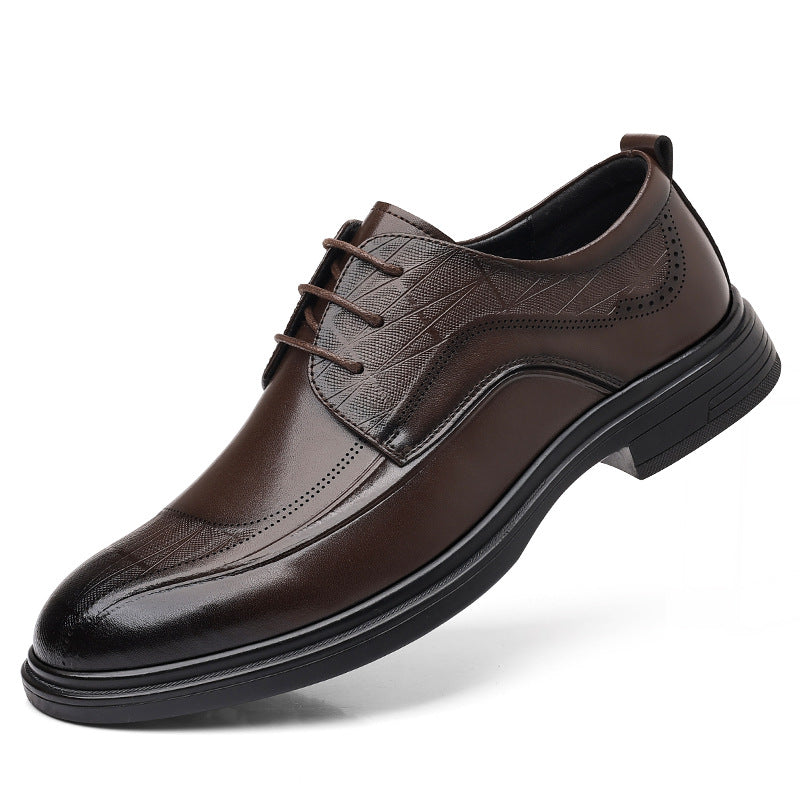 Men's Autumn Trendy British Formal Commuting Men's Business Leather Shoes