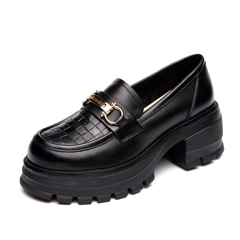 Women's Commuter Autumn British Style Platform Small Loafers