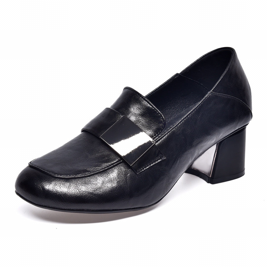 Women's Pumps Soft Spring Bottom Chunky Hand Women's Shoes