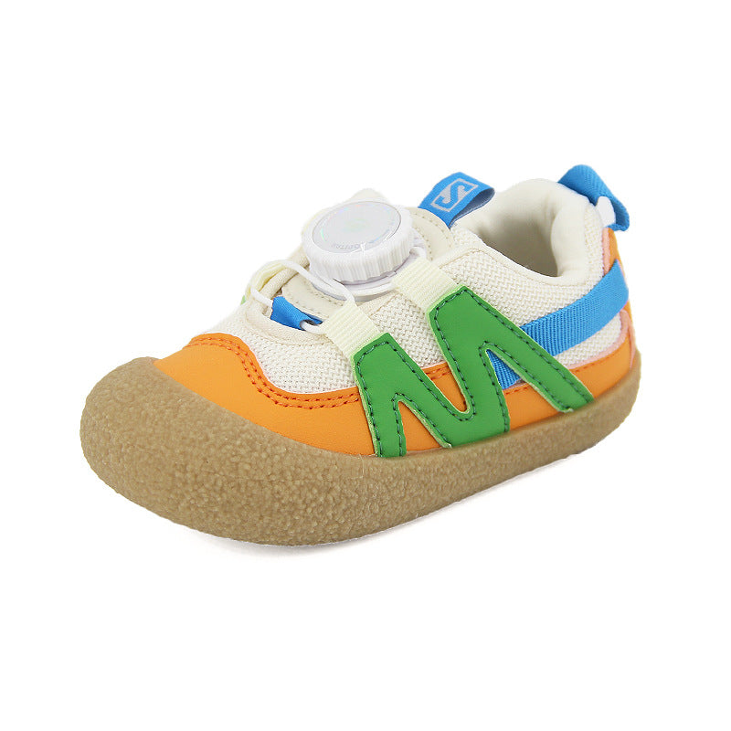 Children's Autumn Soft Bottom Korean Style Knob Sneakers