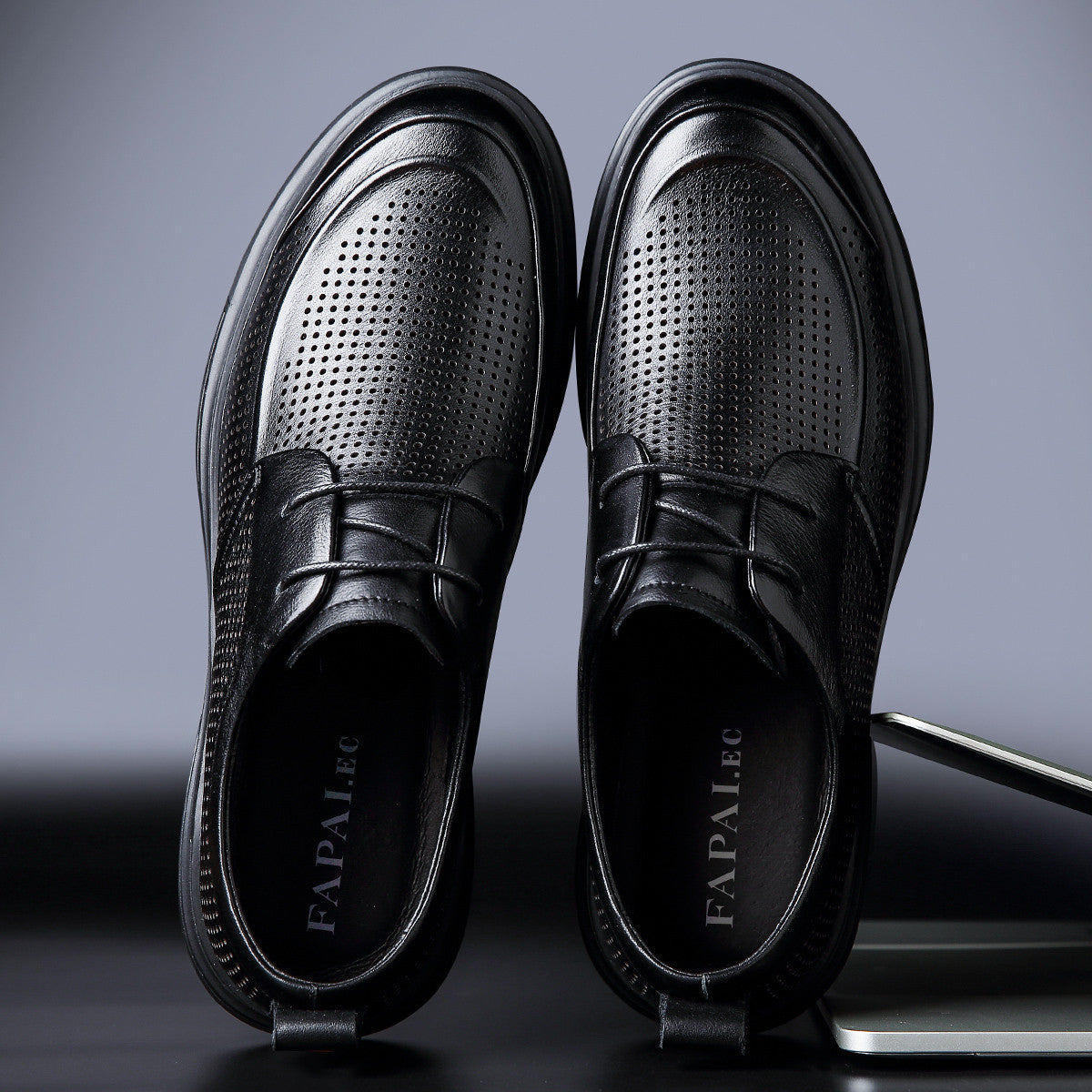 Men's Plus Size Formal High-grade Black Derby Men's Business Leather Shoes
