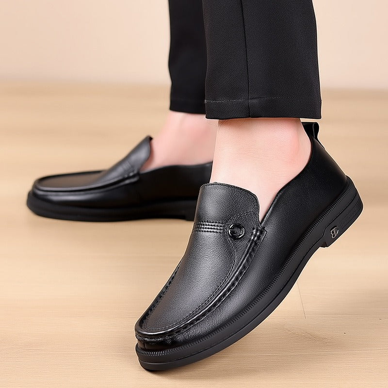 Men's Selected Business Slip On First Layer Loafers