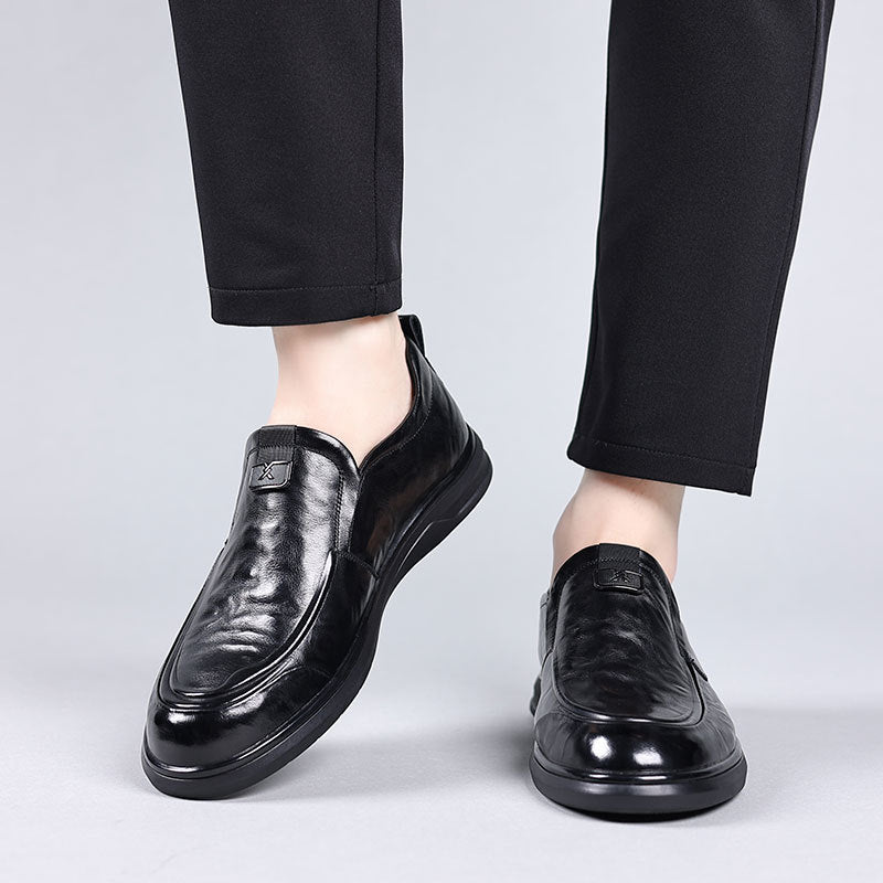 Men's Top Layer Cowhide Autumn Business Leisure Leather Shoes