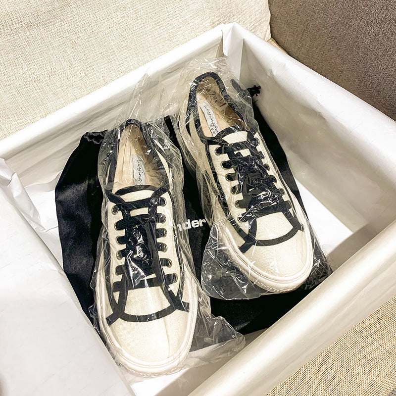 Women's Style Street Shooting Tide Dissoed Sports Canvas Shoes
