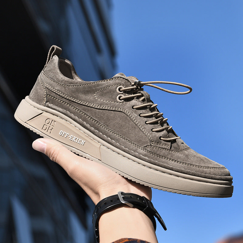 Men's Leisure Fashion Trend Korean Breathable Green Sneakers