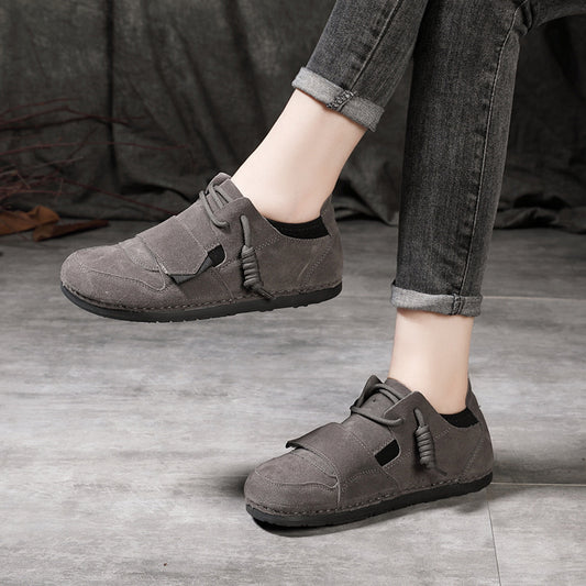 Women's Travel Soft Bottom Flat Retro Female Casual Shoes