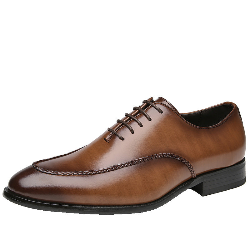 Men's Wear Retro British Style Youth Office Gentleman Leather Shoes