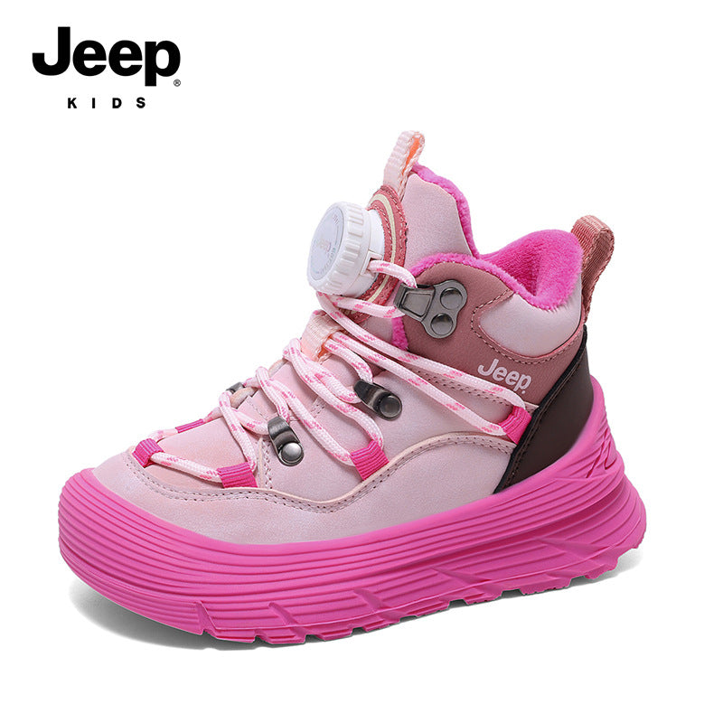 Children's Comfortable Boys Thermal Hiking Suede Kid's Sneakers