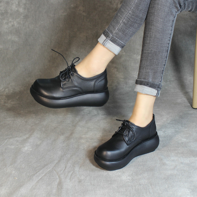 Women's Thin Big Head Ethnic Fashion Handmade Casual Shoes
