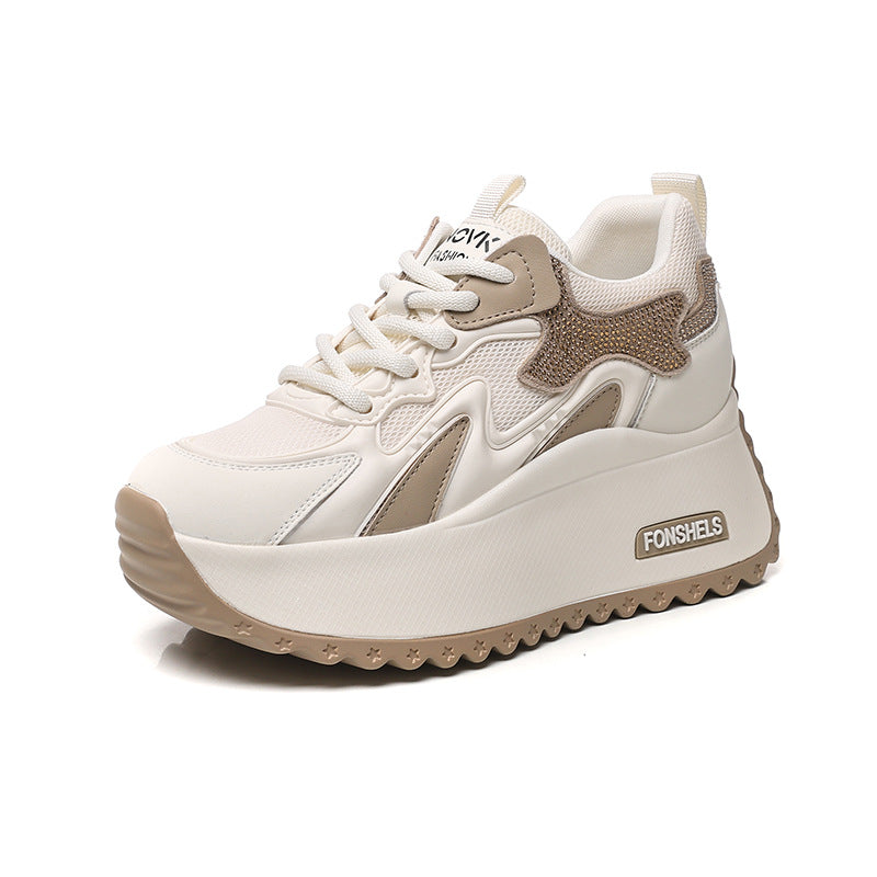 Women's Small Dad Fashionable Mesh Breathable Platform Women's Casual Shoes
