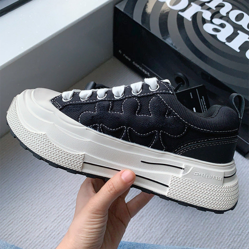 Women's Series Golden Goose Raise The Bottom Canvas Shoes