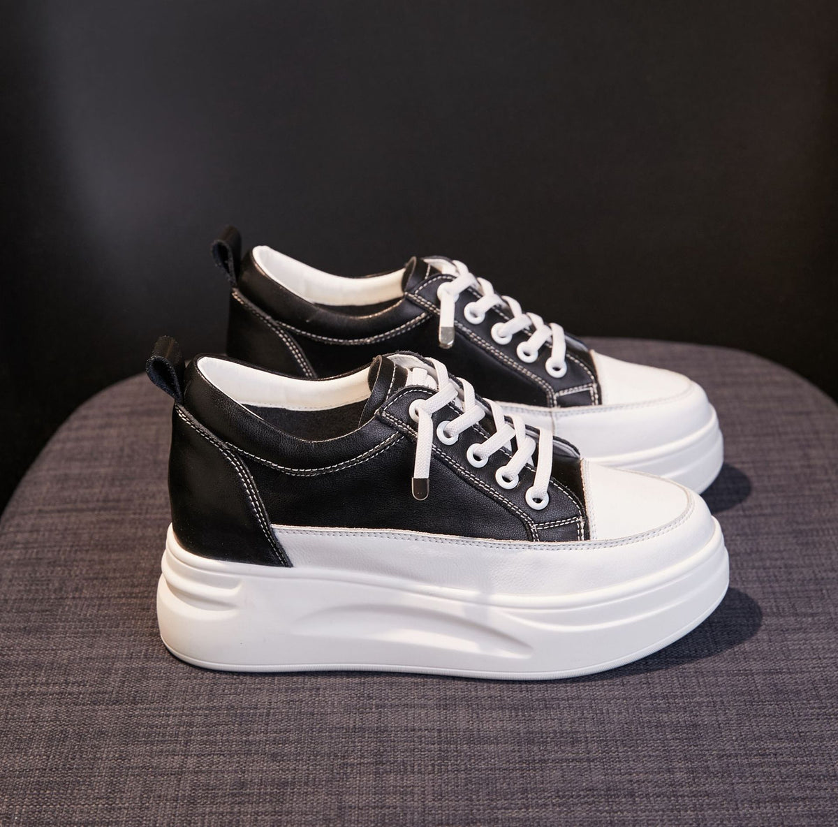 Women's Surface White Breathable Summer Platform Height Increasing Women's Casual Shoes