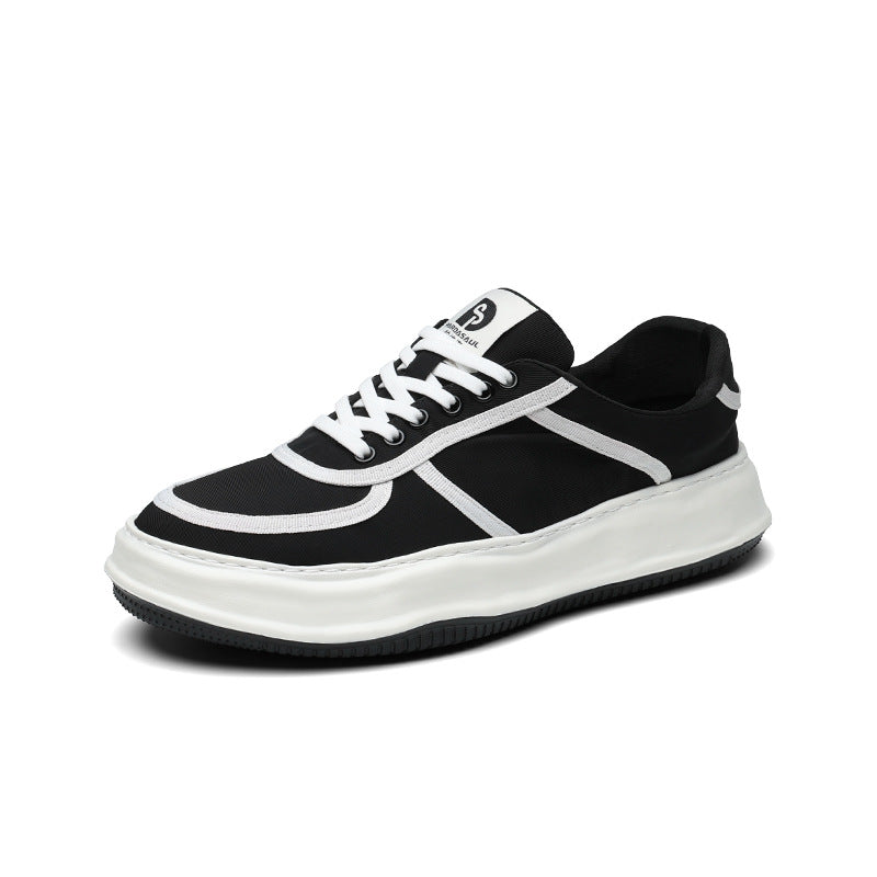 Men's Ice Silk Korean Fashion Breathable Skateboard Canvas Shoes