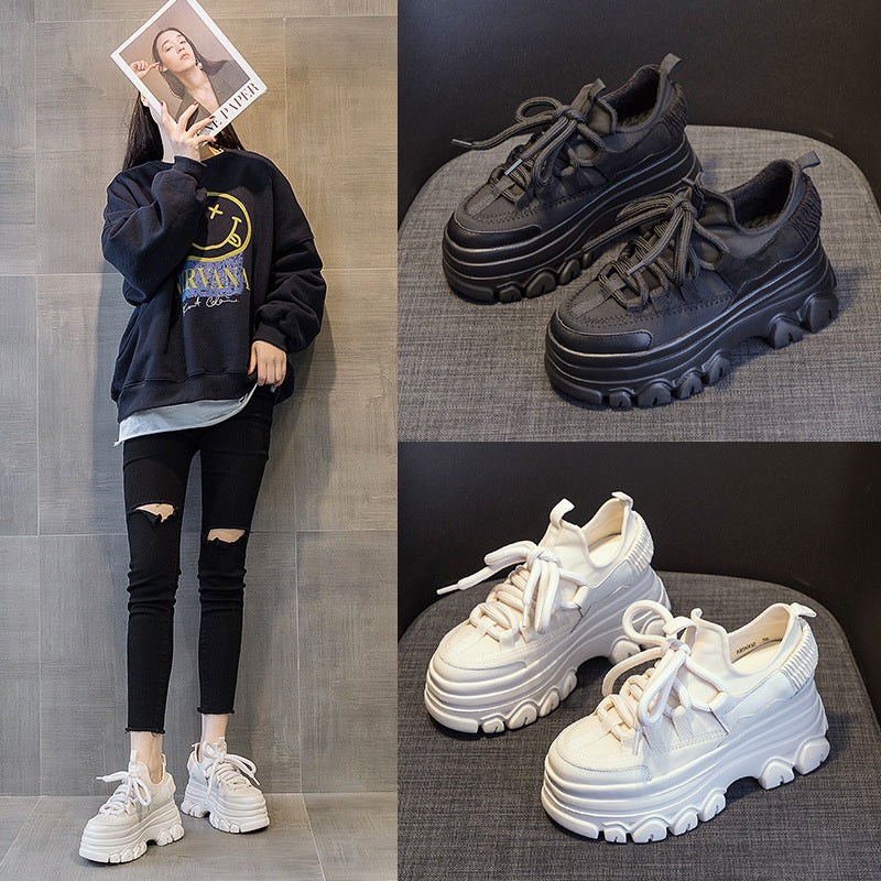 Women's Live Broadcast Muffin Platform Dad Fashion Sneakers
