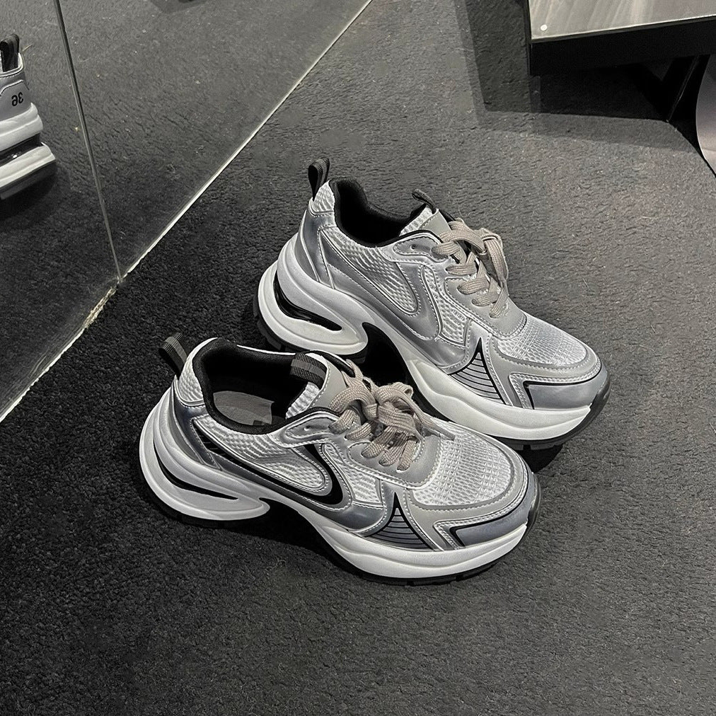 Women's Sier Platform Spring Authentic Lace Up Sneakers