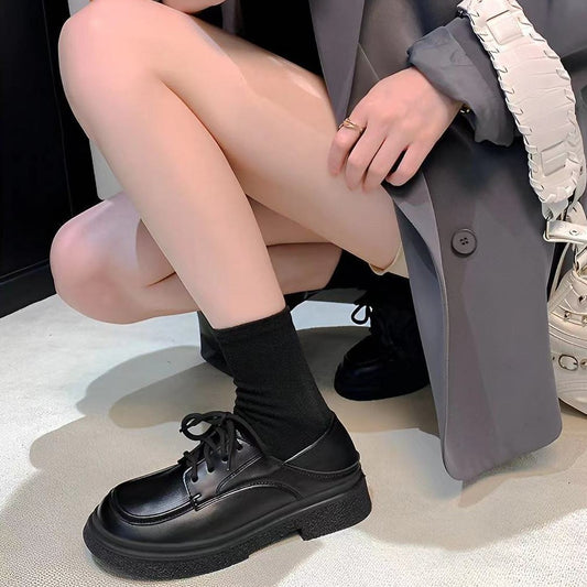 Women's Full Soft Bottom Wild British Style Loafers
