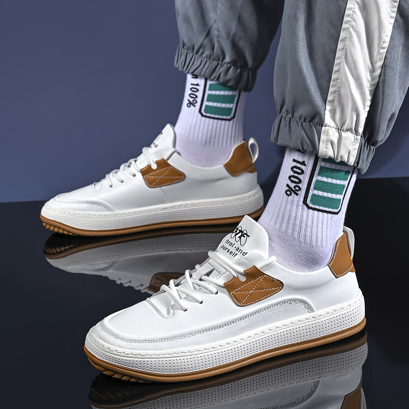 Men's Head Summer Hollow Breathable Clown Soft Bottom Square Men's Board Shoes