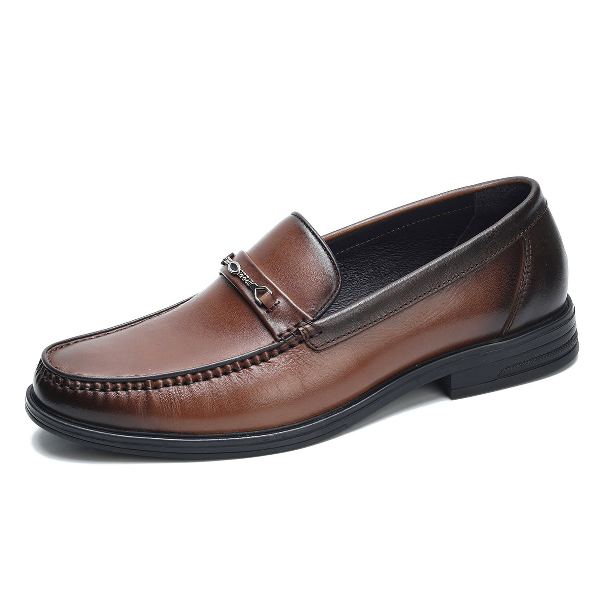Men's Boutique Spring Genuine Slip On Low Men's Business Leather Shoes
