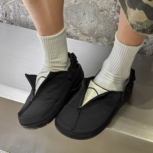 Women's & Men's Closed Toe Half Outdoor Trend Commuter Platform Sandals