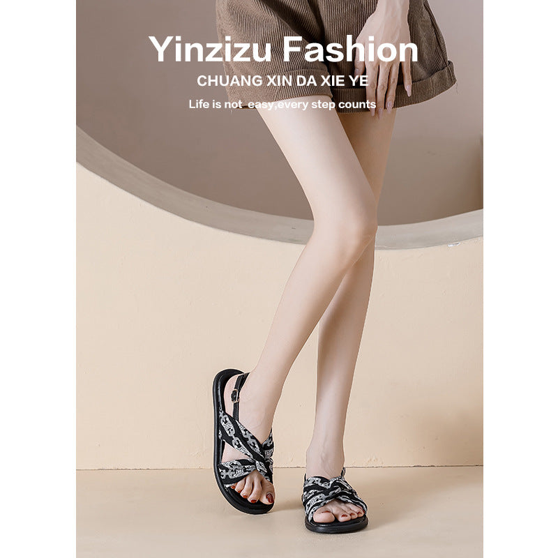 Women's Summer Fairy Style One Strap Beach Sandals