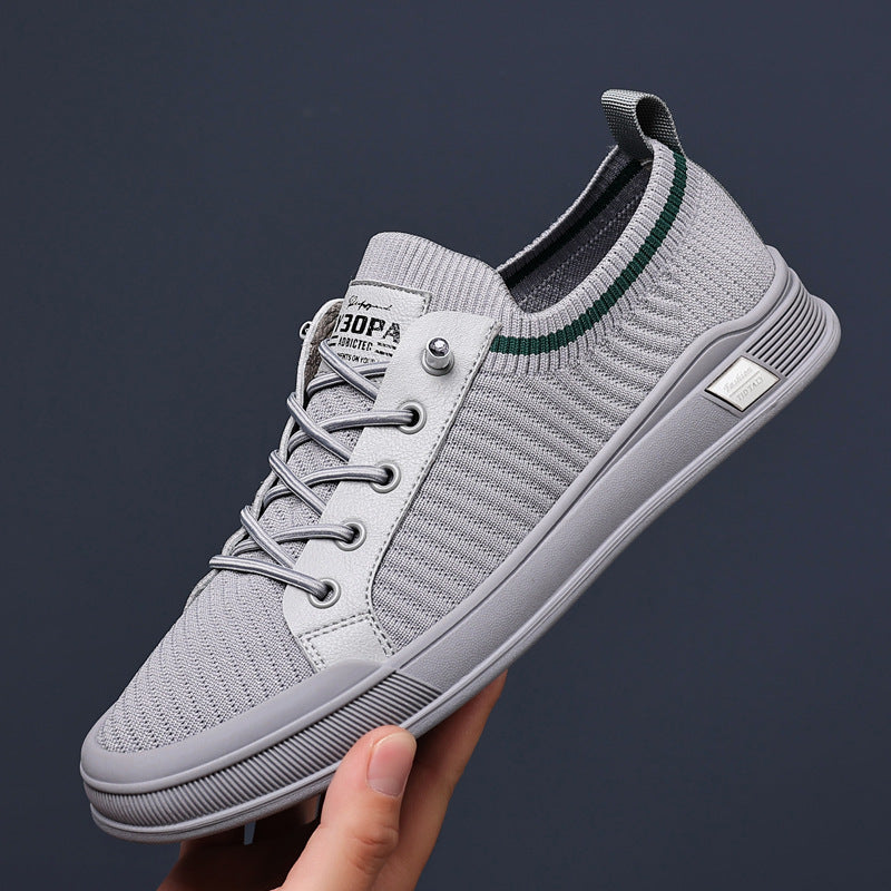 Men's Bottom Breathable Mesh Surface Flying Woven Sneakers