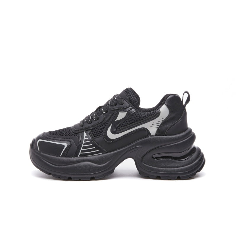 Luo Xing River Thick Bottom Sier Dad Female Genuine Elevator Sneakers