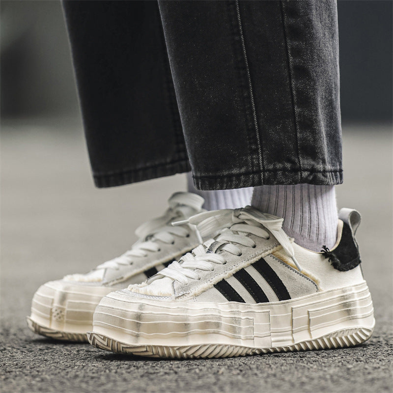 Men's Bottom Beggar Niche Dissoed Dirty Retro Canvas Shoes