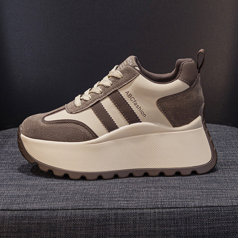 Women's Fashionable Thick Bottom Increased Fashion Letters Women's Casual Shoes