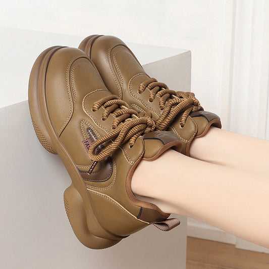 Women's Soft Bottom Lightweight Sports Platform Mom Casual Shoes