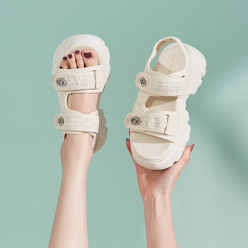Women's Platform Sports Summer Outdoor Velcro Beach Sandals