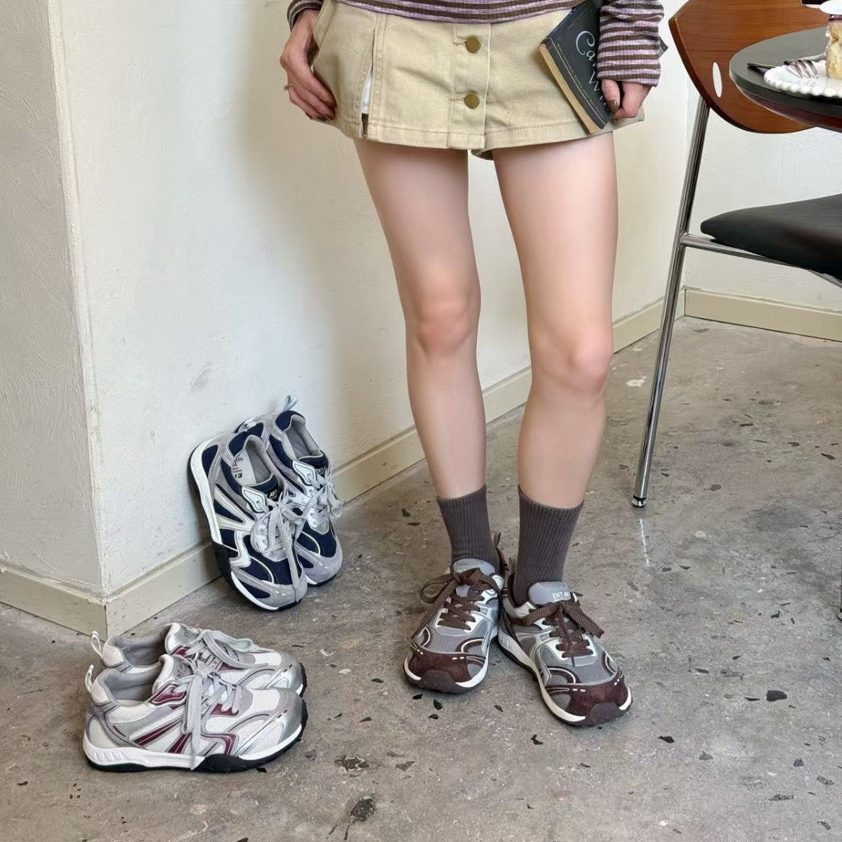 Women's Autumn German Training Soft Bottom Wild Comfortable Lace Sneakers