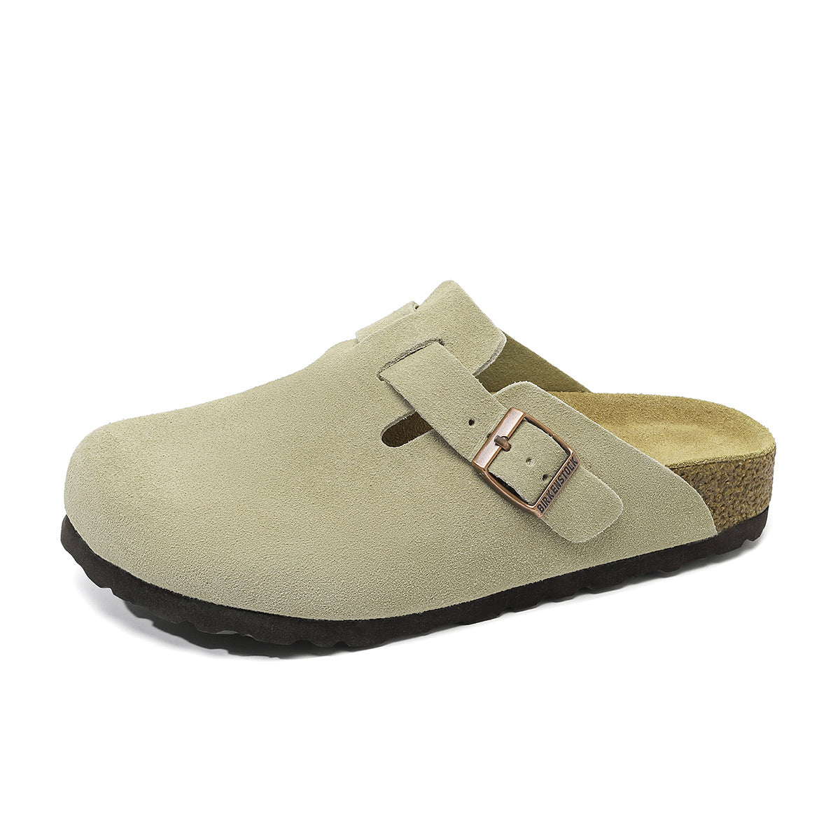 Women's & Men's Real Cork Full Cowhide Genuine Platform Slippers