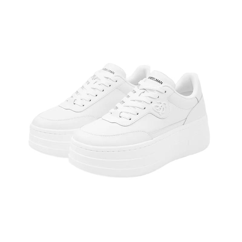 Women's Pair Version Platform White Sports Skate Sneakers