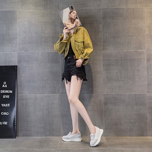 Women's Height Increasing Insole Dad Autumn Versatile Korean Casual Shoes