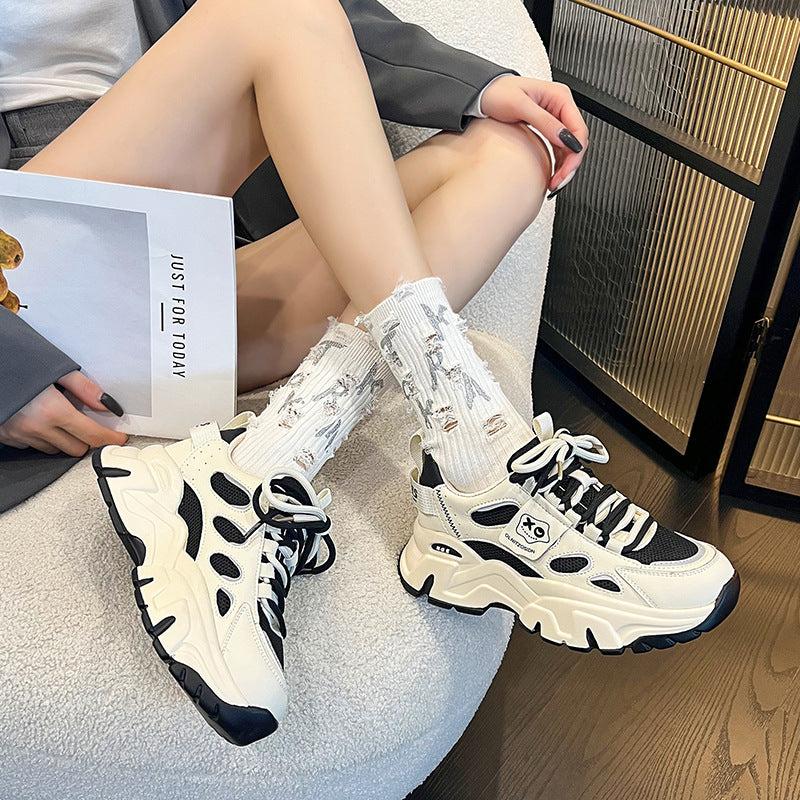 Women's Korean Style Thick Bottom Single Lining Casual Shoes