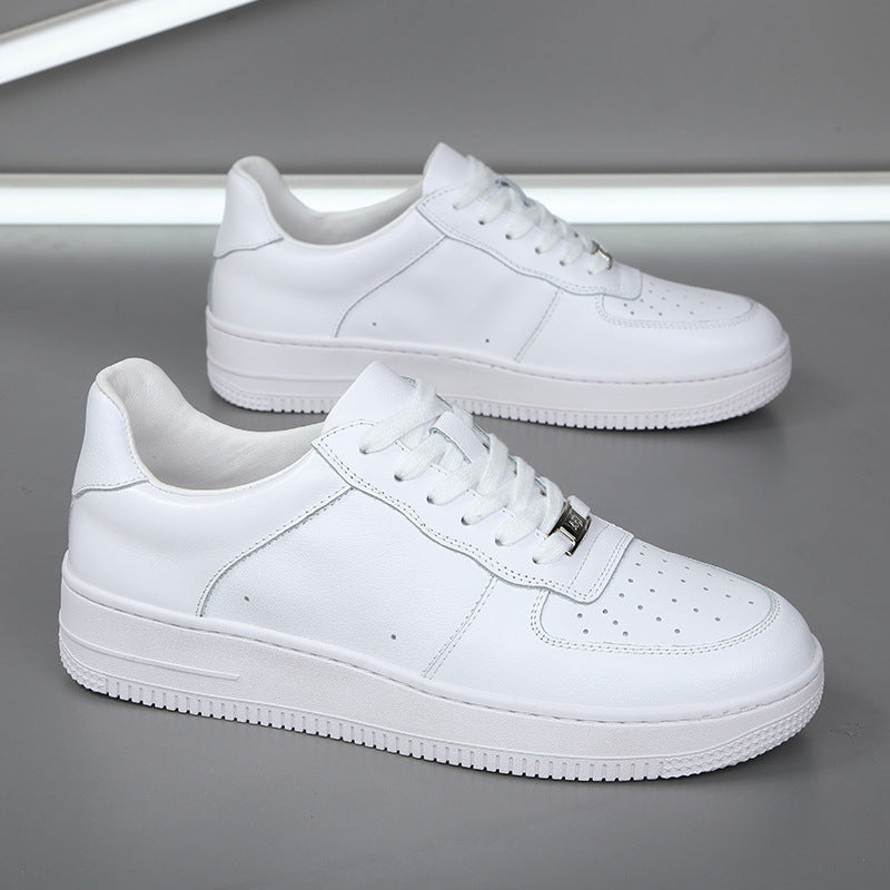 Women's & Men's Air Force Couple Cowhide Low-cut Genuine Men's Board Shoes